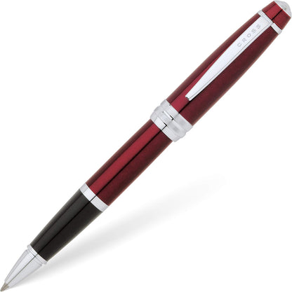 Cross Bailey Matte Red Lacquer Rollerball Pen - Refillable Pen for Smooth Writing - Well-Balanced, Distinctive Design - Easy Handling - Comfortable Grip - Gift-Ready Black Ink
