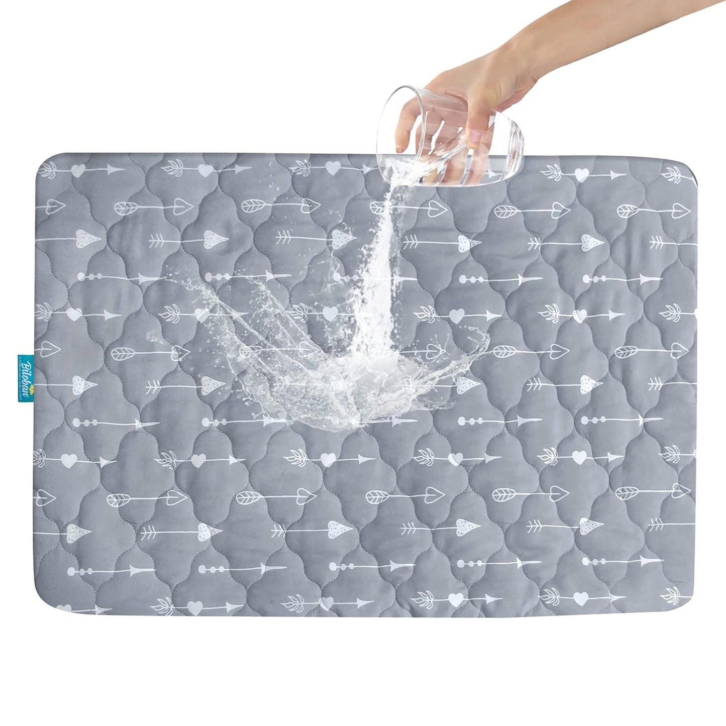 Crib Mattress Protector Sheets Fitted Waterproof Crib Mattress Pad Cover, Noiseless & Machine Wash 100% Absorbent Crib/Toddler Mattress Protector Sheet Quilted, White, 52" x 28"
