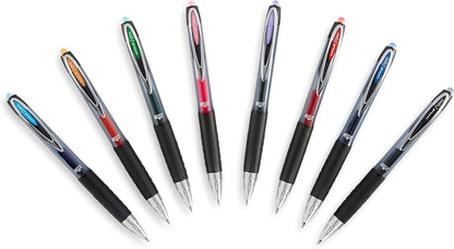 uniball 207 Plus+ Retractable Gel Pens, Medium Point (0.7mm), Black, 4 Pack