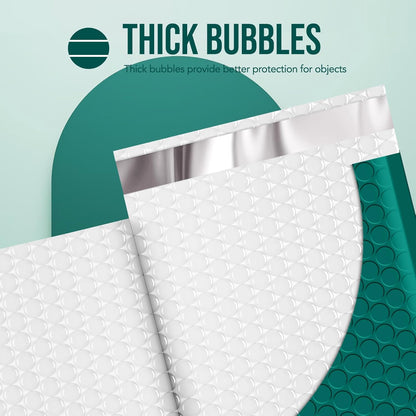 Fuxury Bubble Mailers 10.5x16 Inch 40 Pack Self Seal Padded Envelopes Waterproof Mailing Envelopes Bubble Padded Cushioning Padded Mailers Bubble Bags for Packaging Small Business Large #5 Black