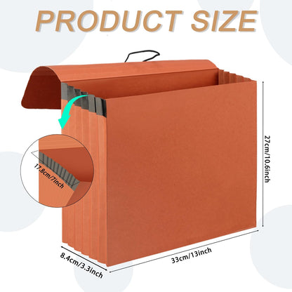 Expanding File Pockets with Cover,A-Z 21 Pockets Accordion File Organizer,Letter Size File Folder,Heavy Duty Expanding File Folder for Classroom,Home,Office and Travel