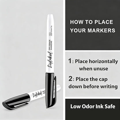 Dry Erase Markers Bulk, 144 Pack Black Whiteboard Markers, Chisel Point Low Odor Dry Erase Markers for School Office Home