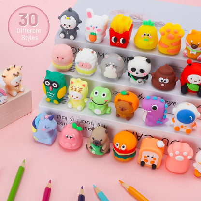 30 Pcs Pencil Sharpener Bulk, Kids Pencil Sharpeners, Handheld Manual Cute Pencil Sharpeners Bulk for Kids, Kawaii School Supplies Stationary for Students Classroom Office
