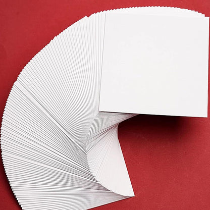 100 Sheets blank cardstock 2 x 3.5 In Heavy Weight business Card Stock 350gsm/130lb Learning Card, Note Card, Thank You Inserts, Gift Tags, Paper Crafts, Write, Draw, DIY (2X3.5 Inches)
