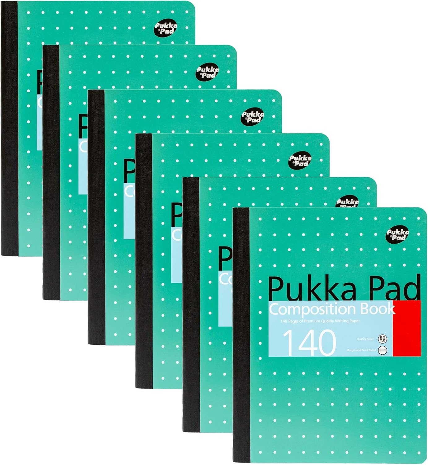 Pukka Pad, Composition Notebooks - 3 Pack of Journals Featuring 140 Pages of College Ruled 80GSM Paper with Sturdy Cover Stock - 9.75 x 7.5in - Bloom