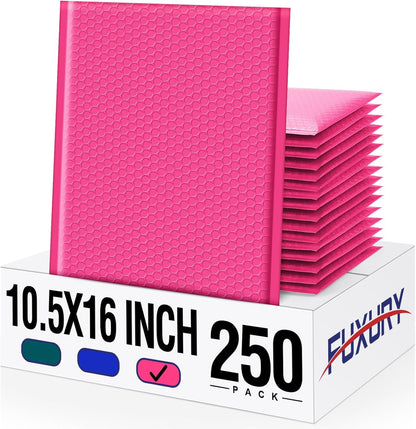 Fuxury Bubble Mailers 10.5x16 Inch 40 Pack Self Seal Padded Envelopes Waterproof Mailing Envelopes Bubble Padded Cushioning Padded Mailers Bubble Bags for Packaging Small Business Large #5 Black