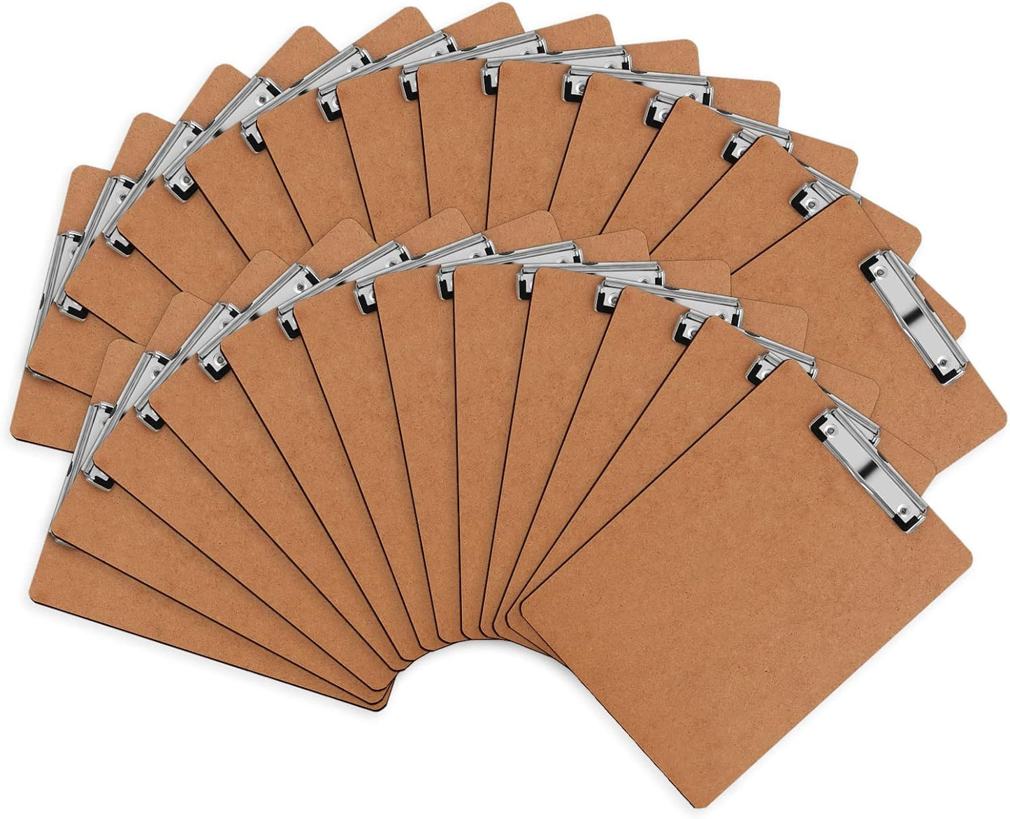 Clipboard, HERKKA 15 Pack Hardboard Office Clipboards Standard A4 Letter Size Clipboard with Low Profile Clip, Size 12.5 x 9 Inch