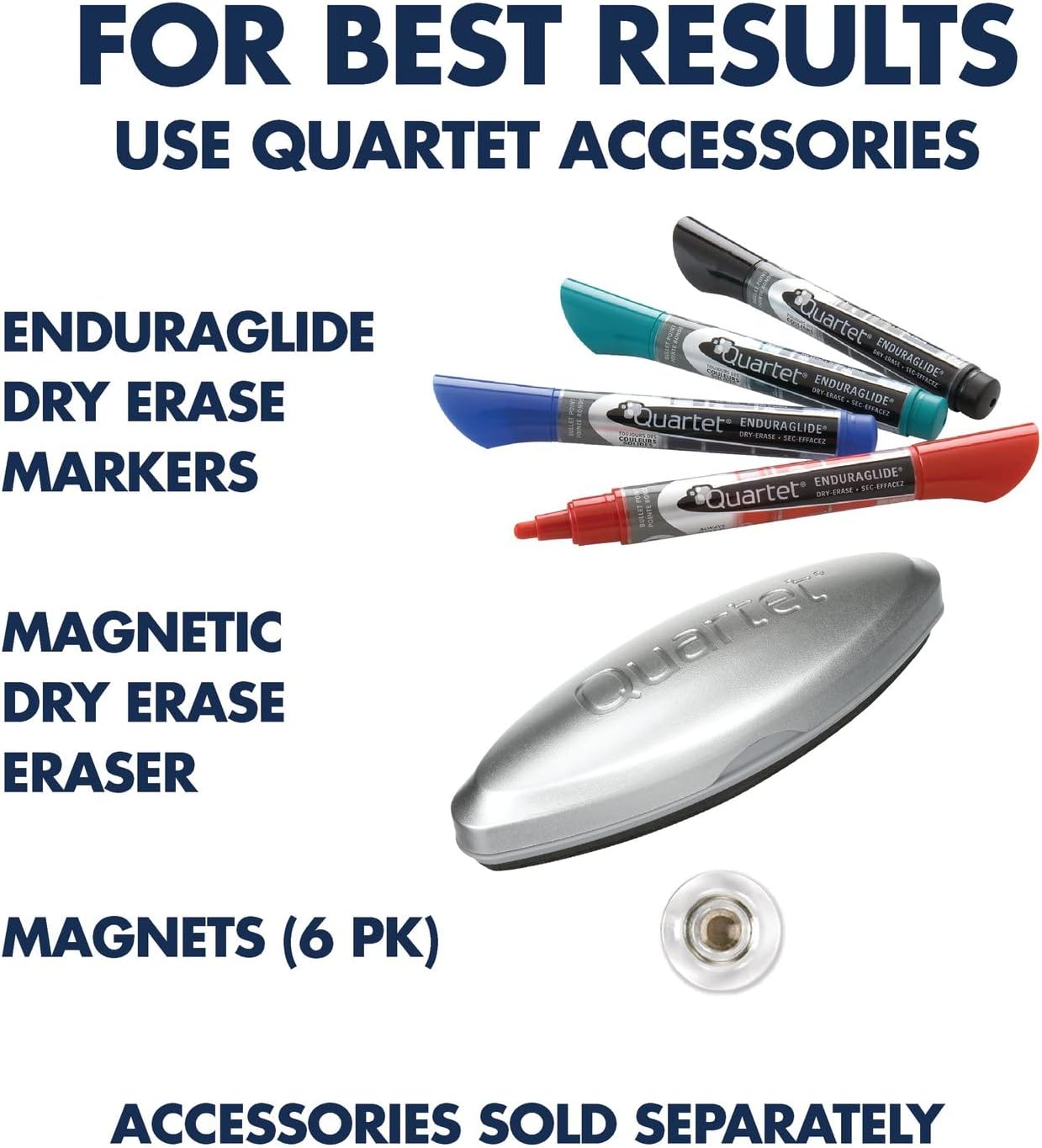 Quartet Whiteboard, Glass Dry Erase Board, Magnetic, 6' x 4', Infinity Frameless Mounting, White Surface, Accessory Tray, 1 Dry Erase Marker and 2 Glass Board Magnets (G7248W)