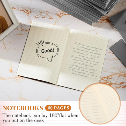 Mimorou 100 Pcs Journals Notebooks Bulk - Kraft Softcover A5 Small Notebooks 5.5 Inch x 8.3 Inch Notepads with 60 Page 30 Sheet for Writing Sketch Travel Office Supplies(Navy Blue,Lined)