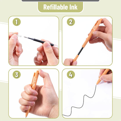 Mr. Pen- Retractable Gel Pens, 12 Pack, Colorful Ink, Fine Point 0.7mm, Fast Dry, Smooth Writing, Cute Pens for Drawing, Writing Planner and School Supplies