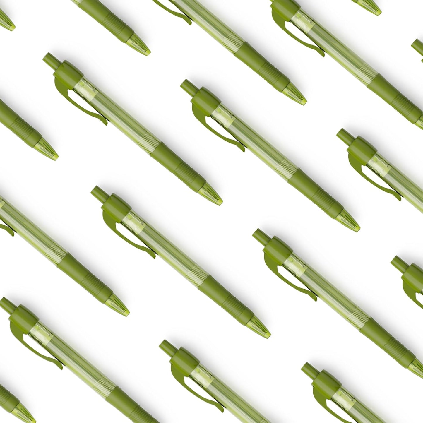 deegtran Pens Bulk, 30 Pack No Bleed Black Ink Click Pens with Soft Grip, Wholesale Retractable Ballpoint Pens for Office School, Medium Point Smooth 1.0MM