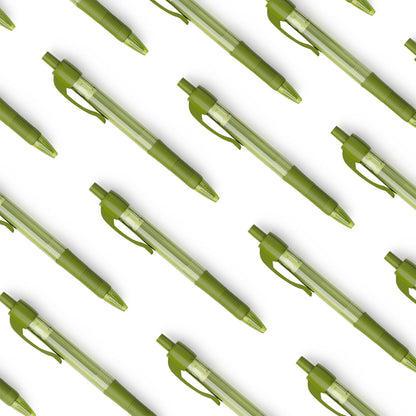 deegtran Pens Bulk, 30 Pack No Bleed Black Ink Click Pens with Soft Grip, Wholesale Retractable Ballpoint Pens for Office School, Medium Point Smooth 1.0MM