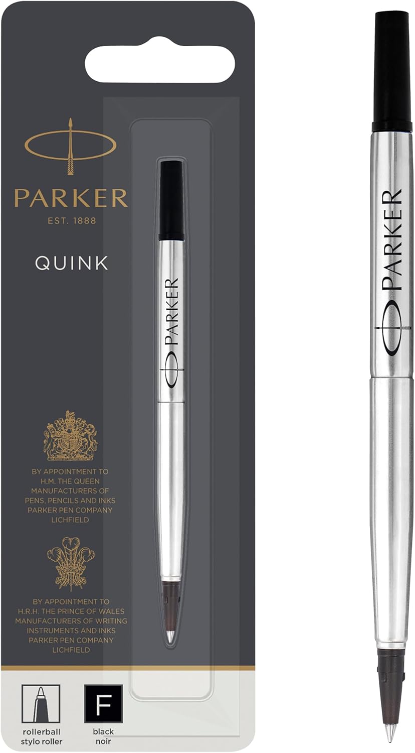 Parker Rollerball Pen Refill | Fine Point | Blue QUINK Ink | 1 Count