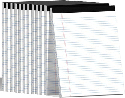 12pcs 5x8 Inch Yellow Note Pads Legal Pads, College Ruled Writing Legal Pads, 360 Sheets Total, Notepad for Students, Office & Home | Bulk Supply for Notes, Lists & Planning | Premium Quality Paper