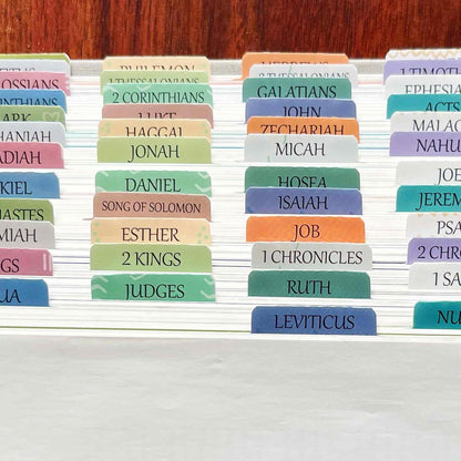 Thinkor- Repositionable Bible Tabs, 66 Pink Theme Laminated Tabs for Women, Thinkor for Study Bible