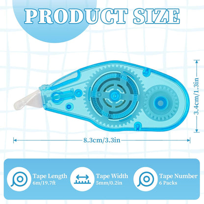 Mini Correction Tape, Easy-To-Use Anti Tear Tape, Long and Smooth, Instantly Correct Writing and Printing Errors, Perfect for Office, School, and Home Use