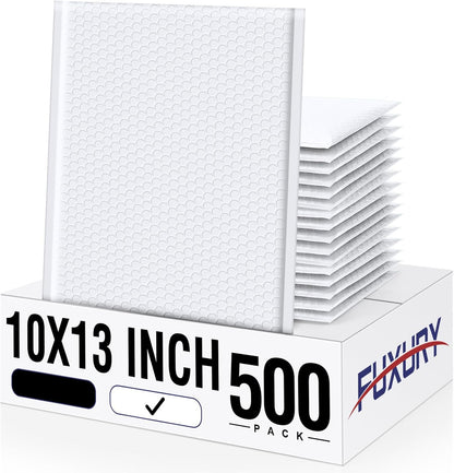 Fuxury Black Bubble Mailers 4x8" 200 Pack Waterproof Padded Envelopes Self Seal Bubble Envelopes Usable Size 4x7" Padded Mailers for Small Business Shipping Envelope Mailers