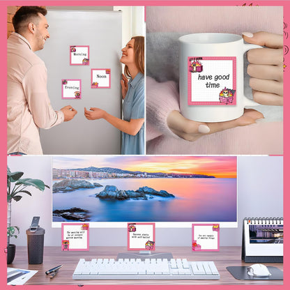 Inspirational Sticky Notes Gifts - 9 Pack Funny Positive Quotes Notepads 3x3 Inches, Fun Motivational Self-Adhesive Memo Pads Office Study Supplies for Friends Coworkers (450 Sheets)