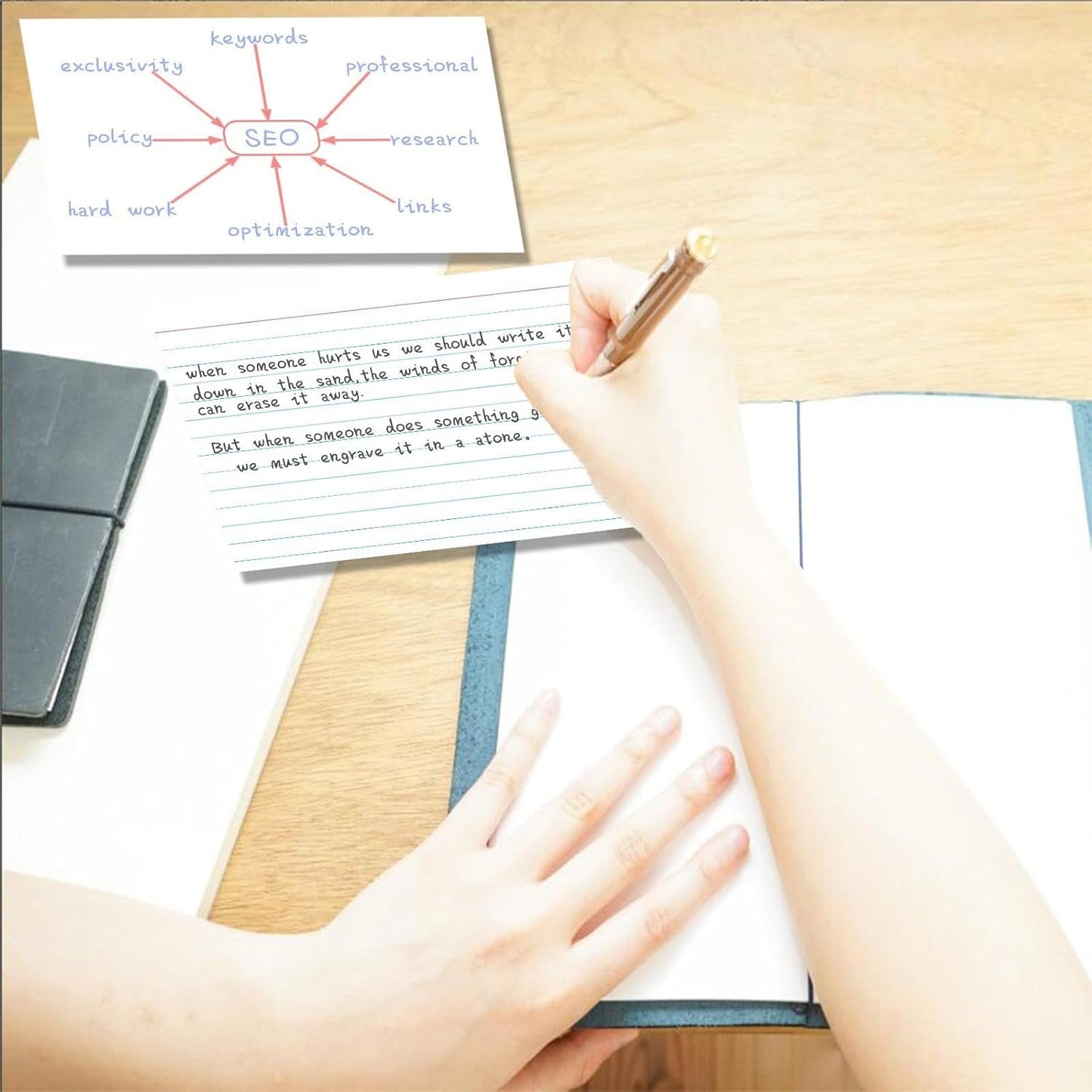 White Index Cards 5x7 Ruled, 50 Pcs File Note Cards, Lined Index Cards, Study Cards, Flashcards for Studying, Notecards for Studying, Note Taking and To Do List