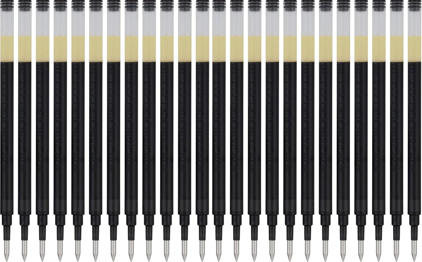 PILOT Pen G2 Gel Ink Refills For Rolling Ball Pens, Fine Point, 0.7mm, Black Ink, 12-Pack