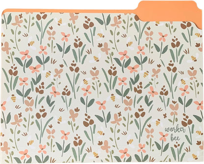 Steel Mill & Co Cute File Folders, Set of 9, Document Organizer for Filing Cabinet, Decorative Letter Size Files, Wanderlust