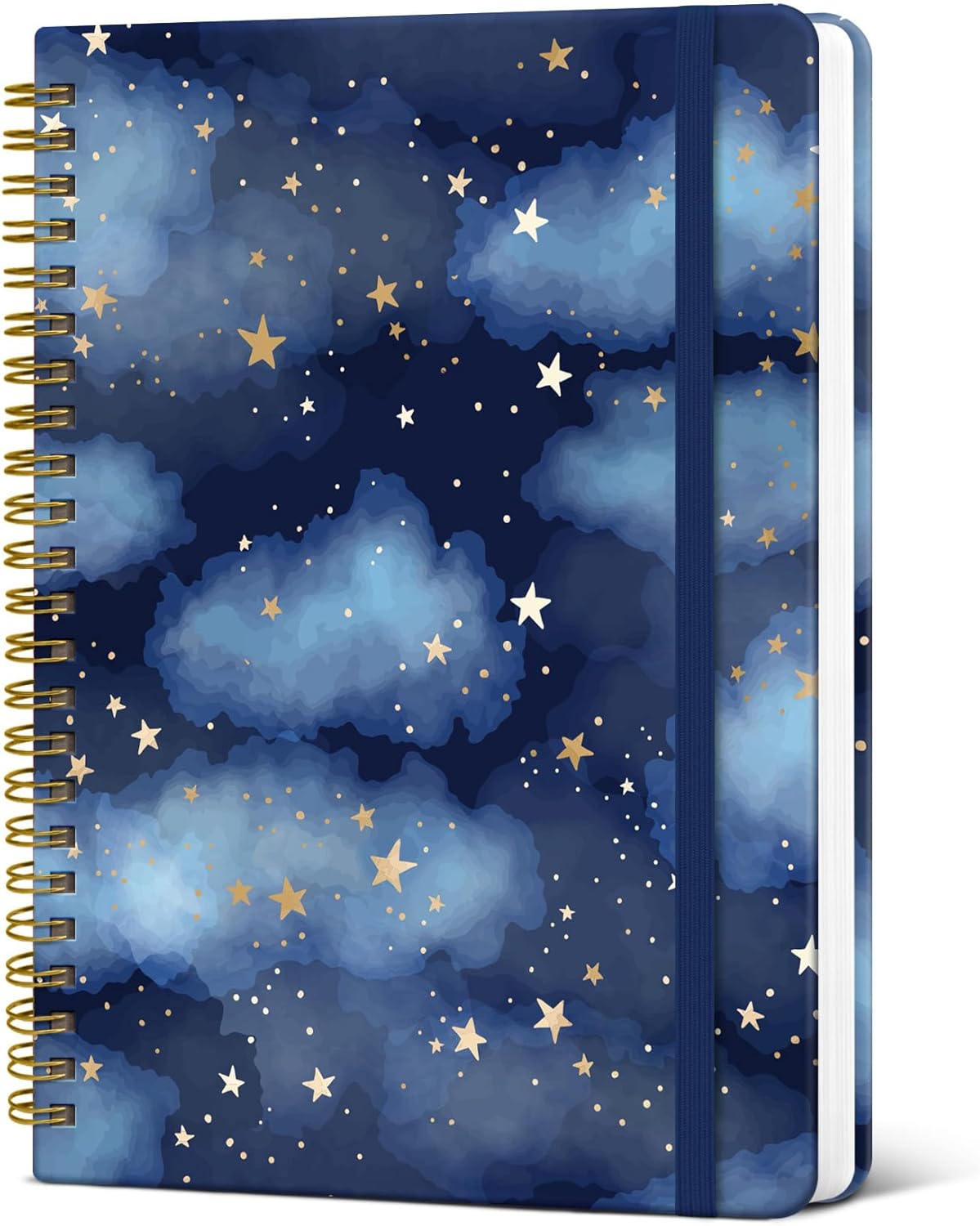 Taja Spiral Journal Notebook for Women, Pretty Hardcover Lined Notebook for Work & Note Taking, Aesthetic Cute Journal for Writing, 140 Pages, 5.8"x8.3", Floral