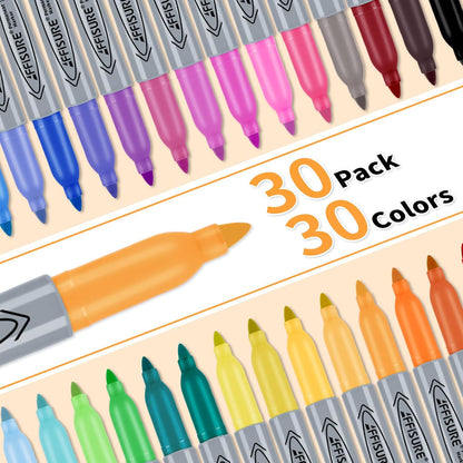 Permanent Markers, Ultra Fine Point, Black, 150 Count, 0.4mm, Fine tip permanent marker set, quick dry, waterproof, fading resists, durable, marks on paper, glass, ceramic, plastic, wood, rock, metal