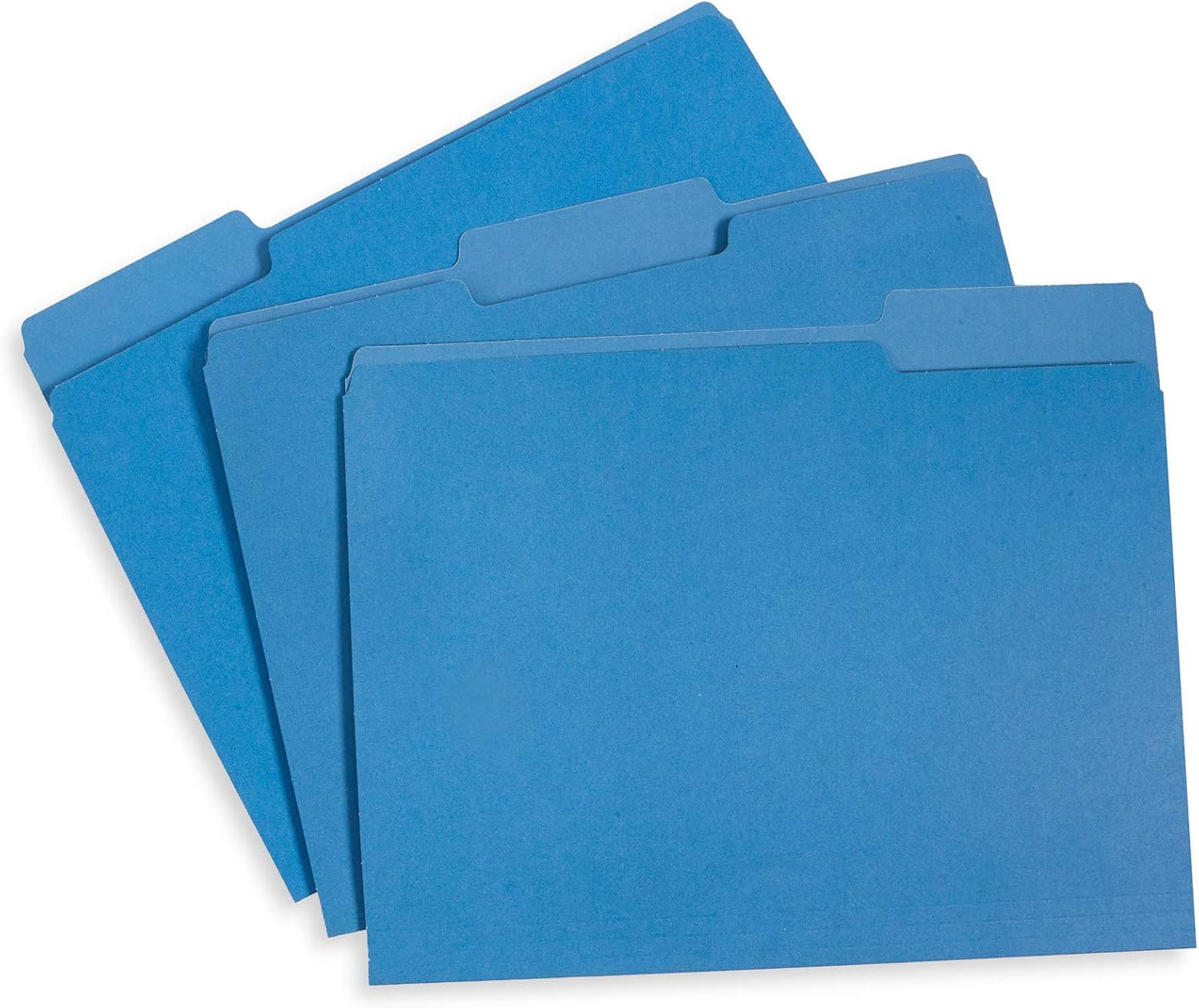 File Folder, 1/3 Cut Tab, Letter Size, Yellow, Great for Organizing and Easy File Storage, 100 Per Box