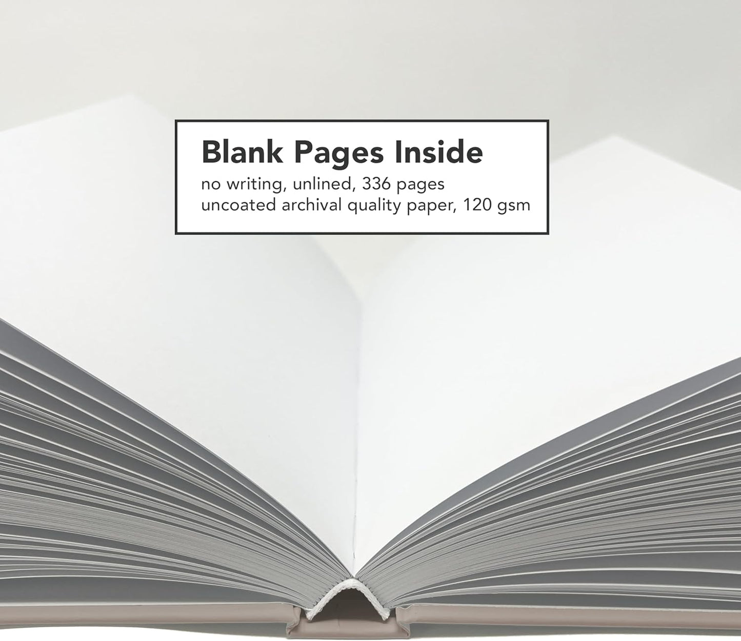 CovoBook™ Blank Hardcover | Premium Sketchbook Journal Guest Book | Photo Prop Home Decor (Black, Size 9)