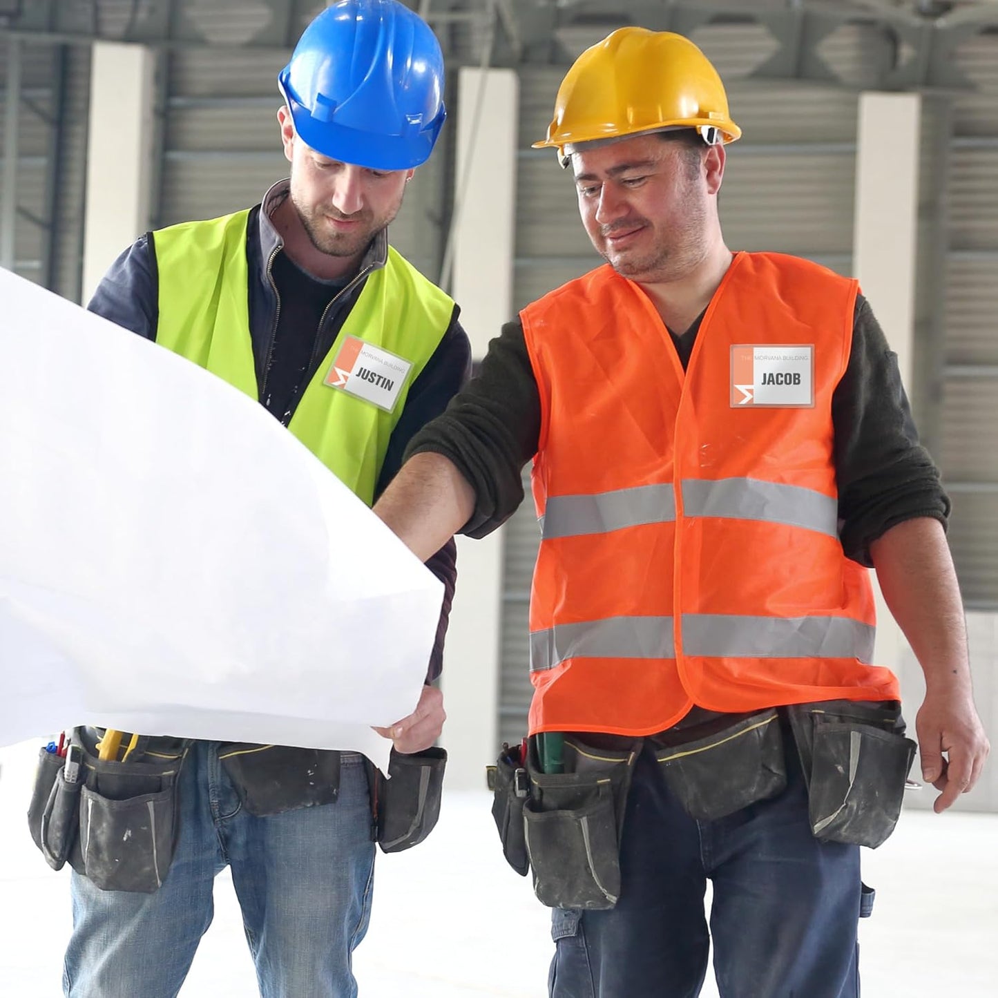Avery Customizable Name Badges, Clip Style, 2.25" x 3.5", Clear Name Tag Holders, White Laser/Inkjet Printable Inserts, 100 Total (74461)