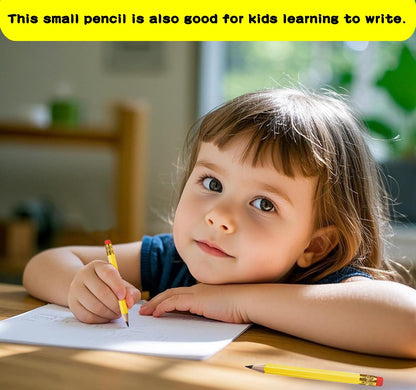 Adhere 25pcs Golf Pencils with Eraser Pre sharpened Hexagon half Wooden Pencils Graphite 2B for Golf Event Scoring,Classroom,Wedding,Company Meetings,Pew, Pocket (Nature)