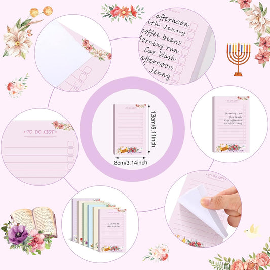 300 Sheets to Do List Notepad Daily Checklist Sticky Notes Cute Undated Memo Pad Color Block to Do Note Pad Weekly Plan Agenda and Organizer Planners for College(Fruit Style,3.14 x 5.11 Inch)