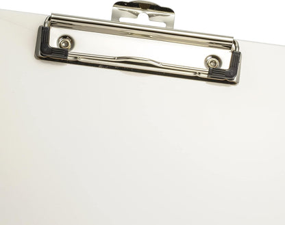 Officemate Recycled Plastic Clipboards, Letter Size, Pearl, Pack of 6 (83087)