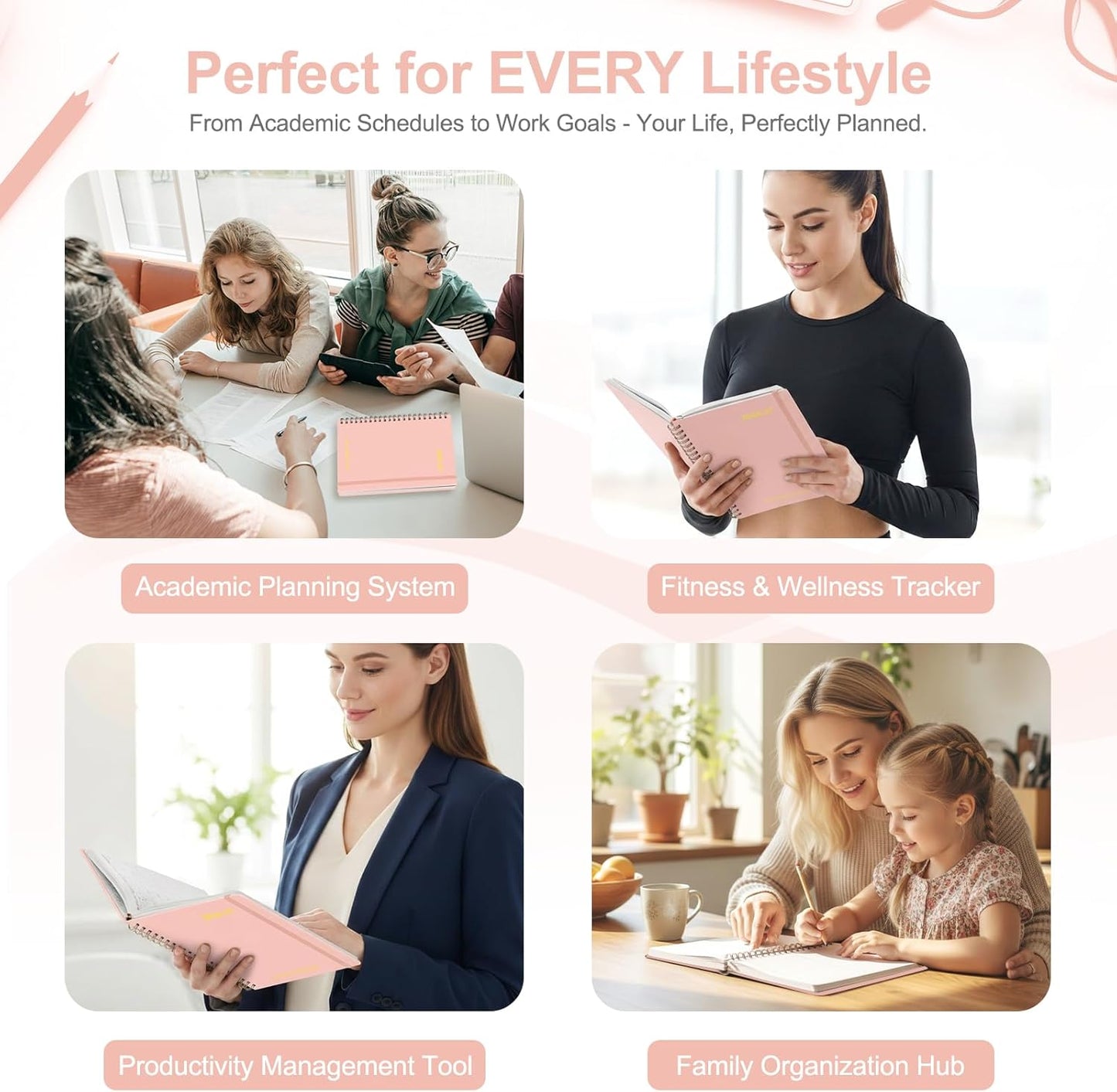 Planner 2026-2027, Weekly and Monthly Academic Year Calendar Planner, July 2026 - June 2027, Daily Agenda Book for Office School Supplies, A5(6.3'' x 8.5'')