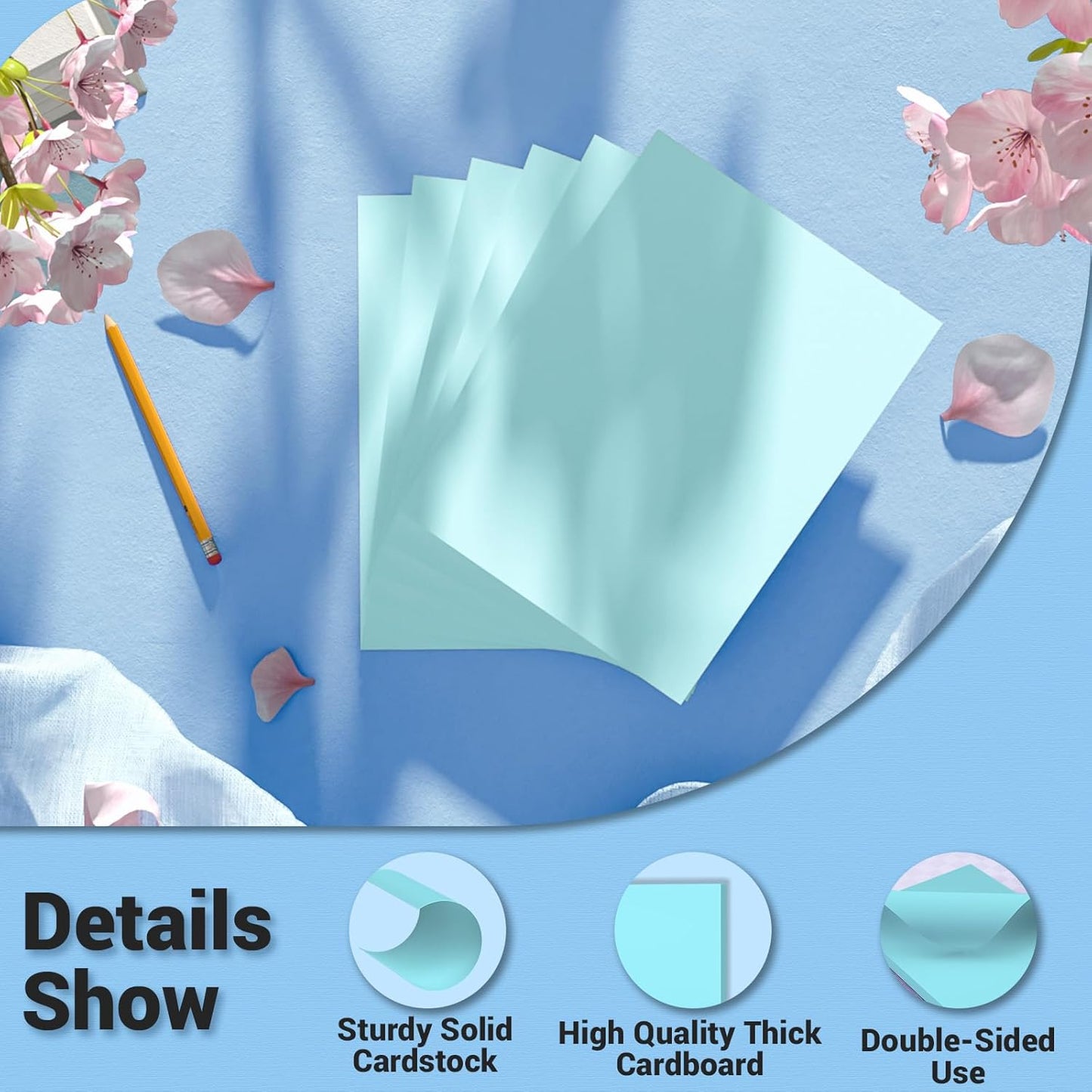 Cardstock 8.5 x 11, Thick Printer Paper 75 lb/200 gsm, 40 Sheets Card Stock White, Heavy Card stock, White CardStock Paper for Invitations, Diy Cards, Business Cards, Menus, Crafts, Drawing etc