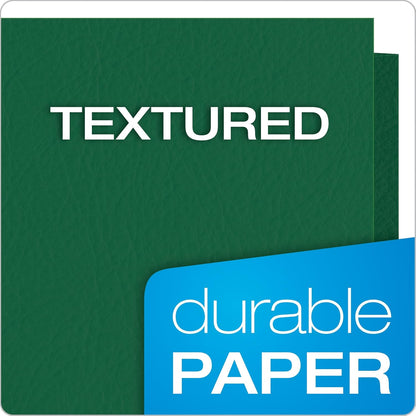 Oxford Twin-Pocket Folders, Textured Paper, Letter Size, Dark Blue, Holds 100 Sheets, Box of 25 (57538EE)