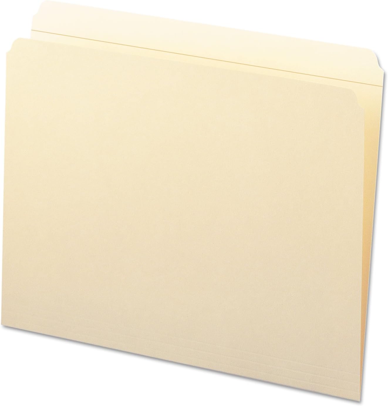 Smead File Folder, Reinforced Straight-Cut Tab (Not Undercut), Letter Size, Manila, 100 per Box (10310)