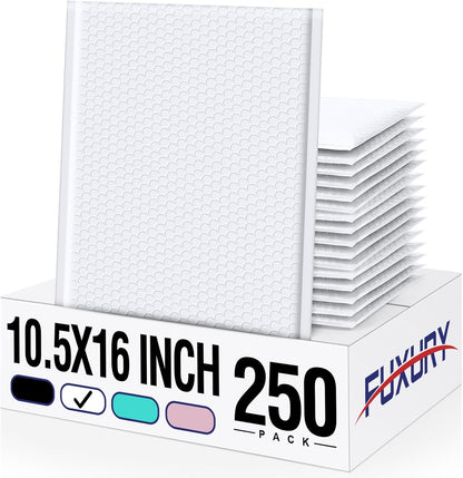 Fuxury Bubble Mailers 10.5x16 Inch 40 Pack Self Seal Padded Envelopes Waterproof Mailing Envelopes Bubble Padded Cushioning Padded Mailers Bubble Bags for Packaging Small Business Large #5 Black