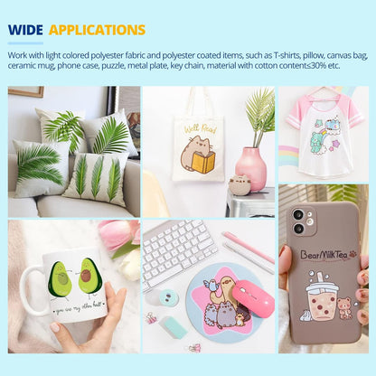 HTVRONT Sublimation Paper 8.5 x 11 inches - 150 Sheets Sublimation Paper Compatible with Inkjet Printer 120gsm
