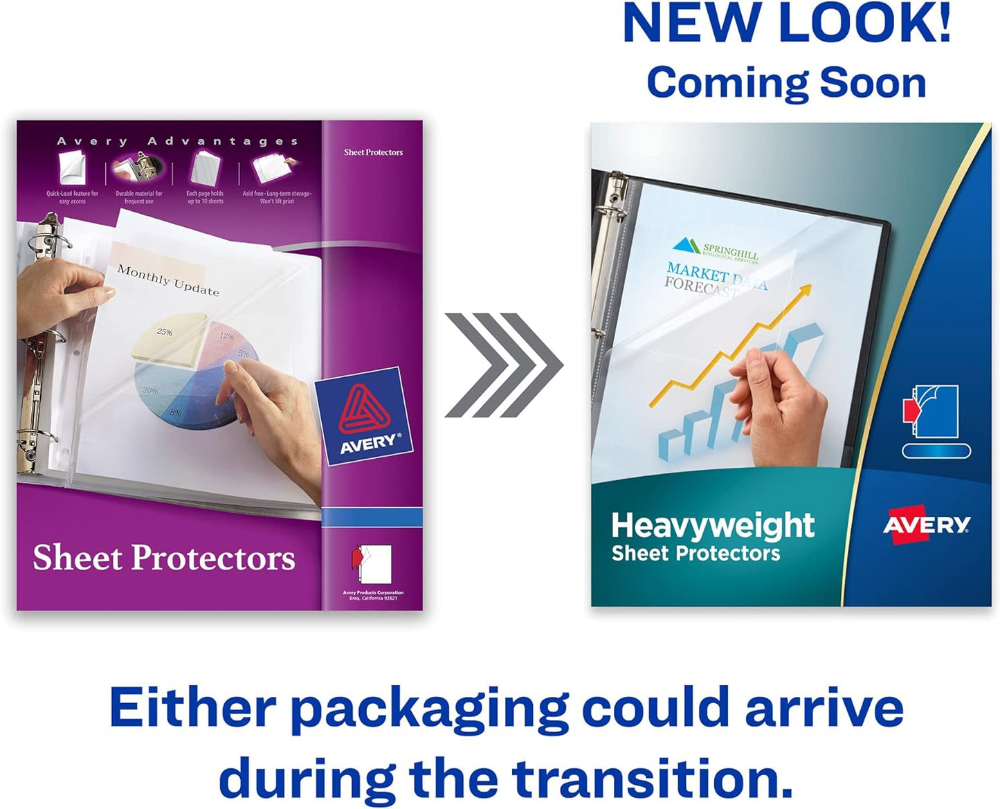 Avery Diamond Clear Heavyweight Sheet Protectors, Easy Load, 200 Document Protectors (74400)