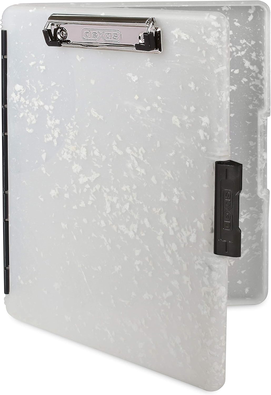 Dexas Slimcase 2 Plastic Clipboard with Storage and Side Opening, Black, Office Supplies Clipboards to Organize, Carry and Store, A4 Holder, Style and Functionality Nursing Clipboards