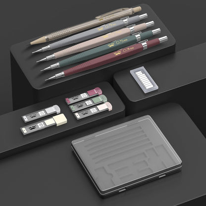 Mr. Pen- Art Mechanical Pencil Set, 5 Vintage Mechanical Pencils (0.3, 0.5, 0.7, 0.9, 2.0mm), 5 HB Lead Refills & 10 Eraser Refills, Precision Drawing Pencils for Sketching, Writing & Artwork