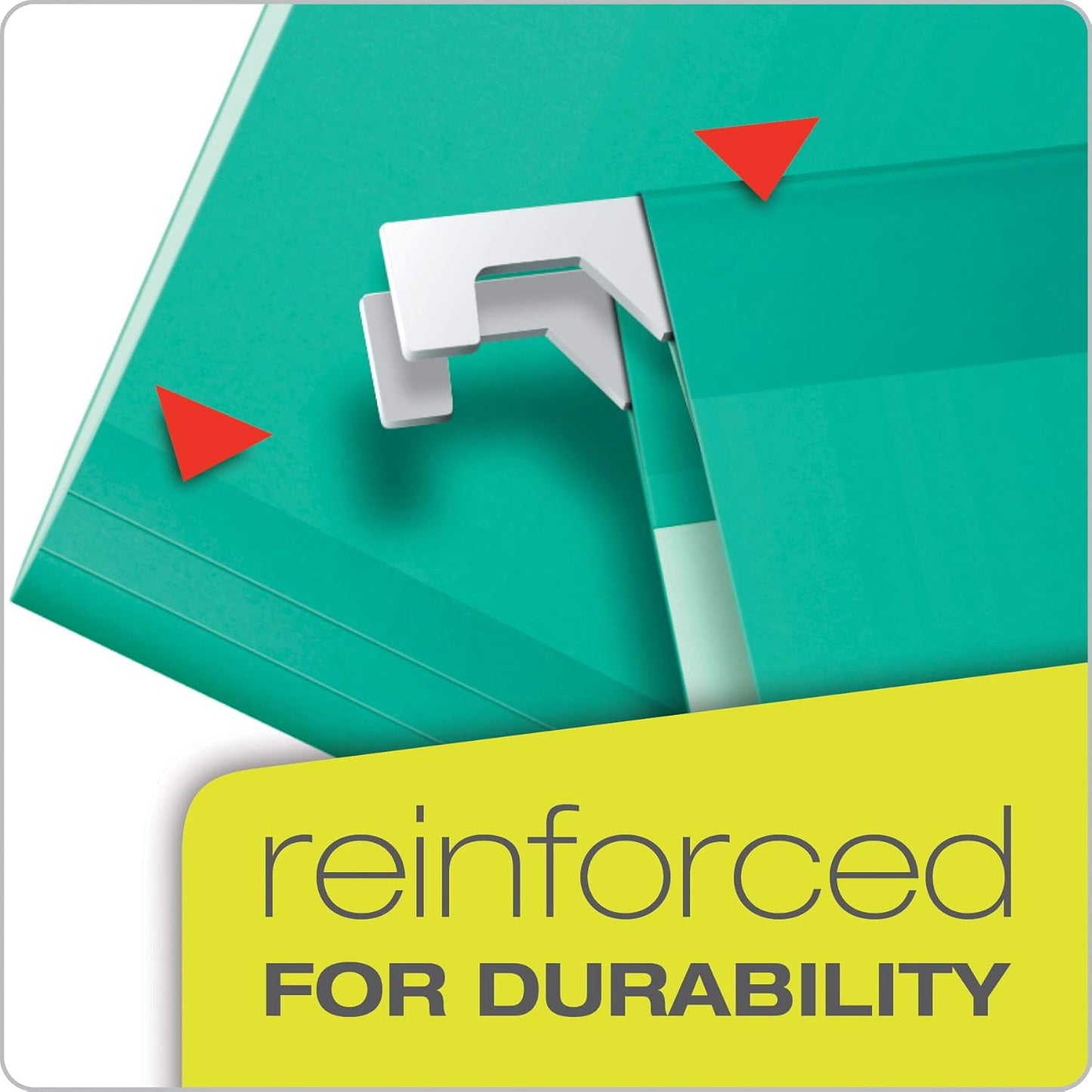 Pendaflex Hanging File Folders, Legal Size, Aqua (PFX415315AQU)
