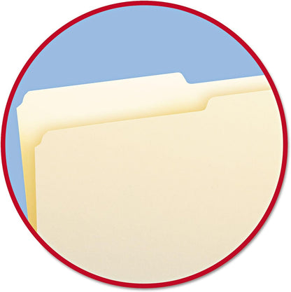 Smead File Folder, 1/3-Cut Tab, Assorted Positions, Legal Size, Manila, 100 per Box (15330)