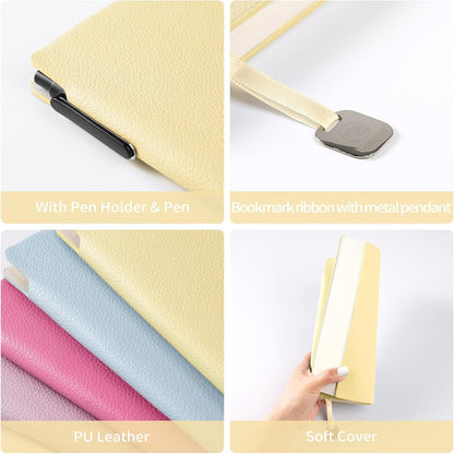 Lined Journal Notebook for Women A5 Softcover Journals for Writing 160 Pages Daily Journaling College Ruled Notebooks for Work School Note Taking, Business 6.38'' X 8.28''