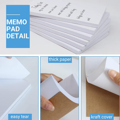 zmybcpack 20 Pack Lined Memo Pads 4”x6” Note Pads - 100 Sheets Each Lined Paper Notepad- Small Memo Scratch Pad Writing Pads(Double Sided Printed)