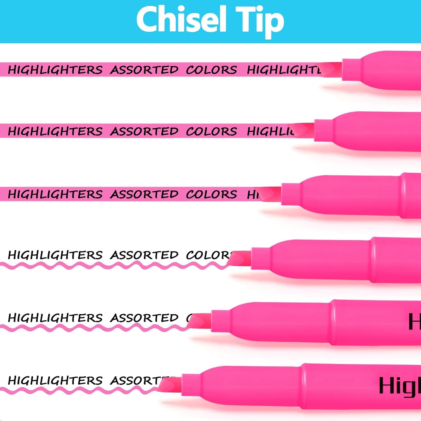 YEGEER 30 Pack Yellow Highlighters Bulk, Quick Dry No Bleed Chisel Tip Markers for School Classroom Office Supplies, Teachers Students Adults Kids