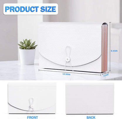 AFMAT Accordian File Organizer, 60 Pockets Expanding File Folder, Portable Letter/A4 Size Expandable File Folder for Receipt/Bill/Tax/Coupon/Document