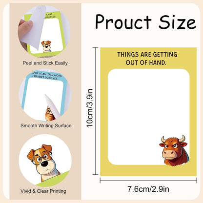 Dumpster Fire Sticky Notes 9 Pack, Funny Dumpster Fire Notepads for Work Stress Relief, Cute Self-Stick Memo Note Pads for Office, Humorous Gifts for Coworkers Students School Office Supplies 3×3 Inch