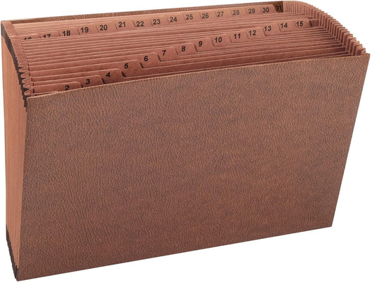 Smead TUFF Expanding File, Monthly (Jan.-Dec.), 12 Pockets, Letter Size, Redrope-Printed Stock (70488)